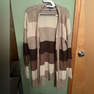 Karen Scott colorblock cardigan size XL
